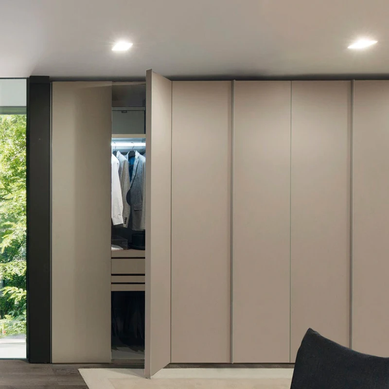 Customized solid wood wardrobe, one door to top, bedroom, cloakroom, minimalist whole room cabinet