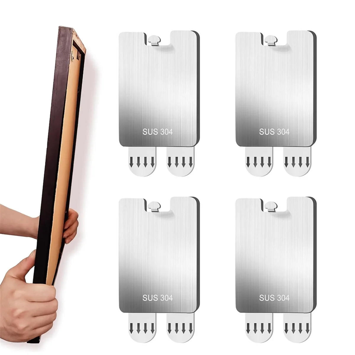 Picture Frame Hangers Damage Free Hanging, Picture Hanging Hooks No Damage to Wall Paint, Picture Wall Hangers 12 Pack