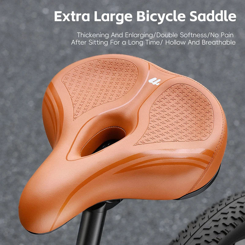 WEST BIKING Bicycle Saddle Comfortable Soft High-Density Sponge Bike Seat Cushion Double-Layer Shock-Absorbing Bike Seat