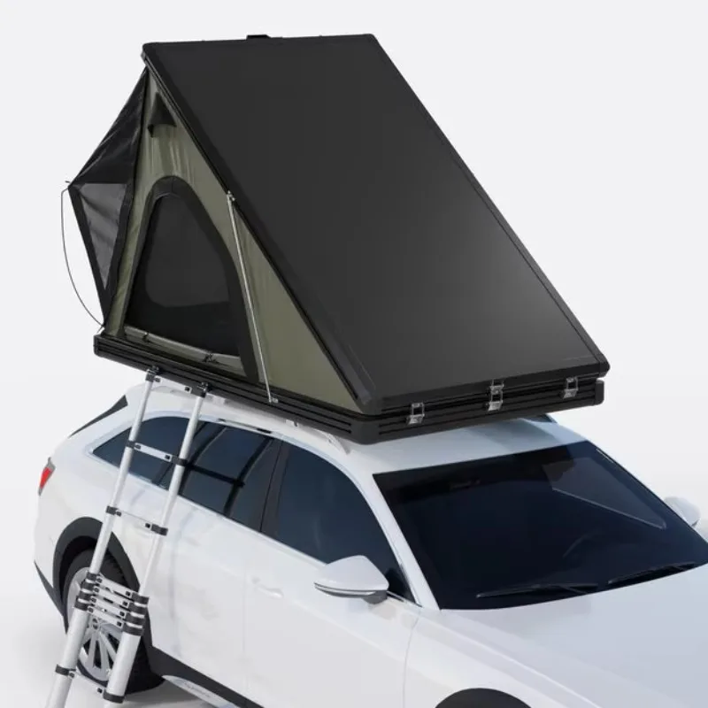 New 4WD Waterproof Off-Road Vehicle Camping Aluminum Alloy Single-Layer 3-4 Person Hard-Shell Car Top Tent