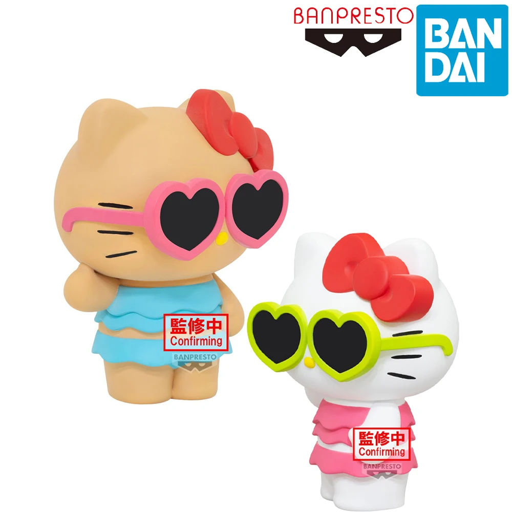 

In Stock Original Bandai Spirits Banpresto Sofubi Figure Sanrio Characters Hello Kitty Anime Figure Collection Model Decoration