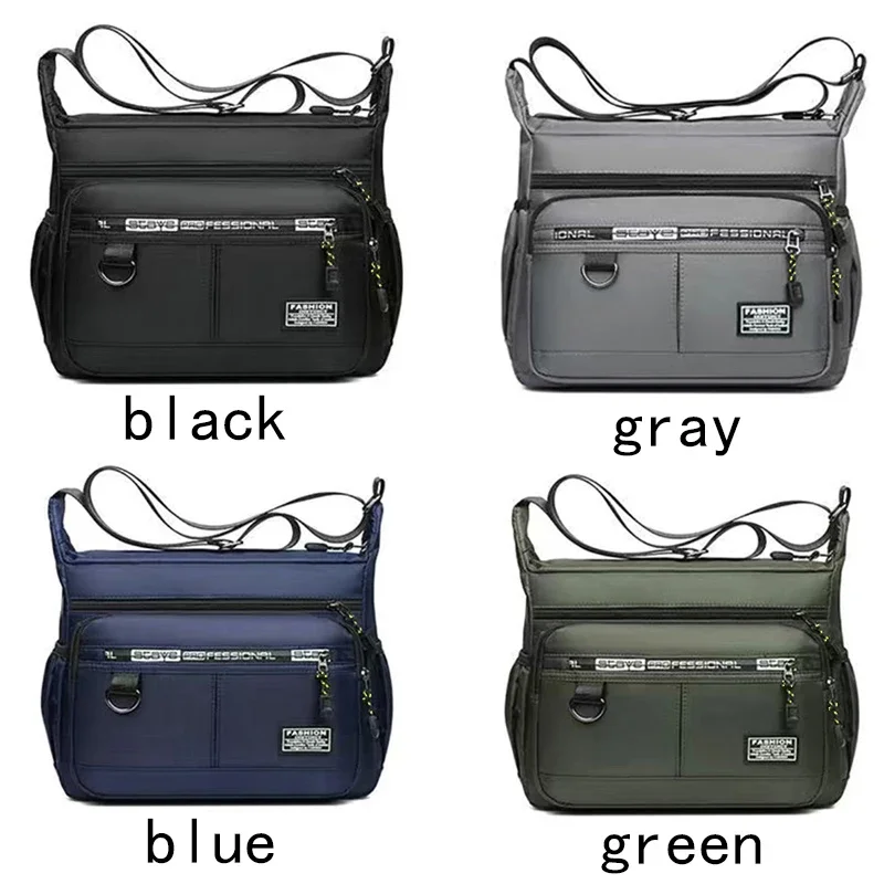 Design Oxford Schultertasche, große Kapazität, Herren, lässig, mehrere Fächer, modisch, Einzel-Schulter-Umhängetasche, luxuriöse Messenger-Tasche – Detail 7