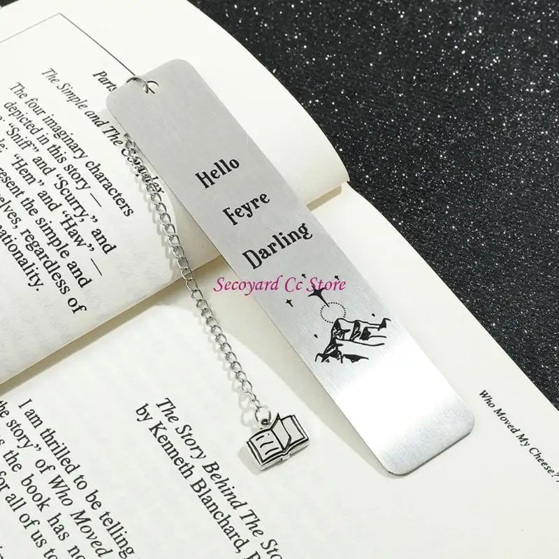 N3UC Inspirational Bookmarks Stainless Steel Bookmarks Book Marker for Book Lover