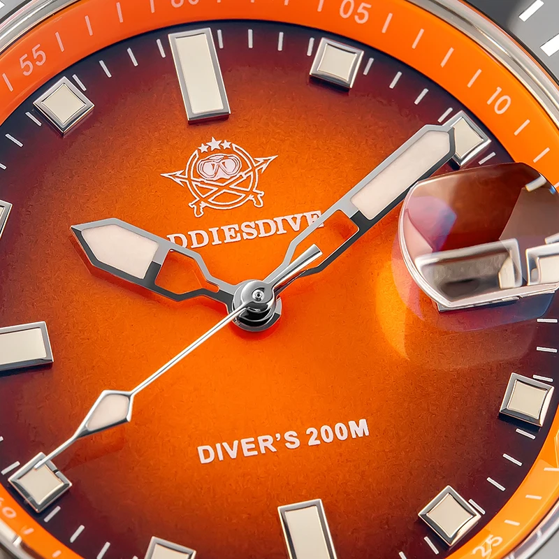 

ADDIESDIVE Quartz Watches 41mm Gradient Rotatable Bezel Watch For Men New AD2089 BGW9 Luminous Stainless Waterproof Diver Watch