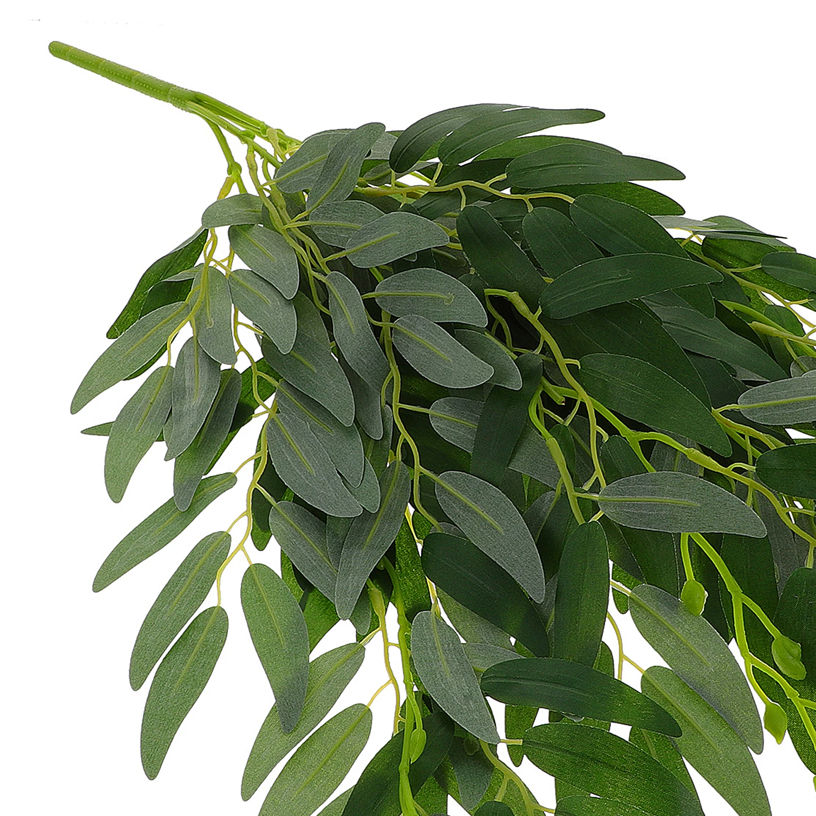 

Fake Salix Artificial Plants Plastic Decor Home Office Fake Salix Leaves Simulated Plant Stems Stems Hotel Cafe Long Lasting