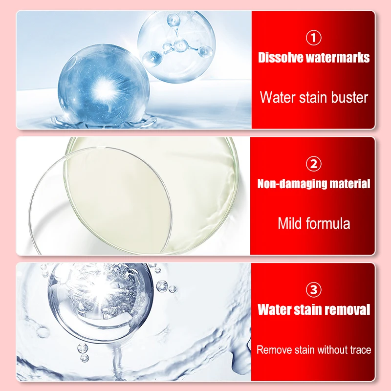 TUBEER 350ML Water Mark Remover Deep Decontamination for Cars Body High Gloss Hard Water Spot Removal Glass Cleaning Liquid