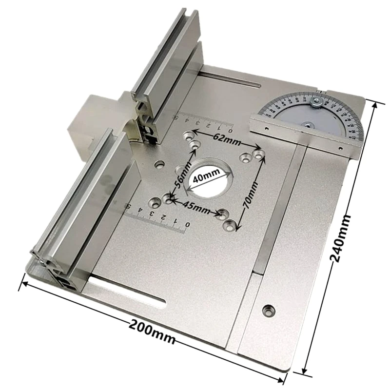 1 Set Router Table Insert Plate Router Trimmer Tool Woodworking Wood Router Flip Plate