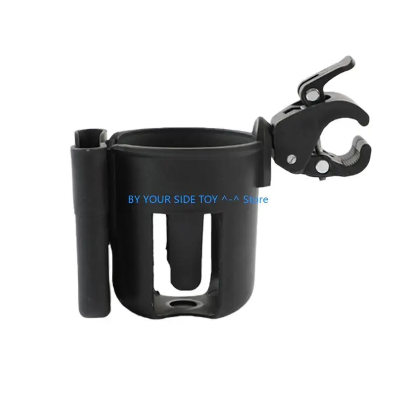Simple Baby Strollers Cup Holder Double Use Phone Stand No Tool Assembly Universal Compatibility Plastic Construction U6XE