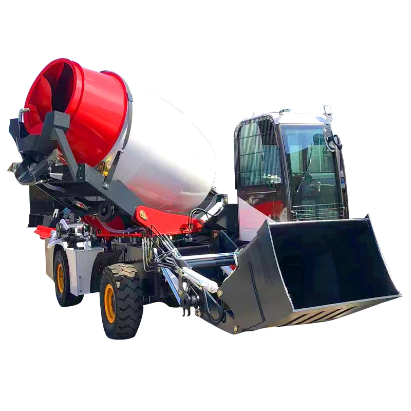 New Design 2.0 CBM Concrete Mixer for Sale in Peru Small Wheel Side Reducer High Load Moment Self Loading  carmix 500L