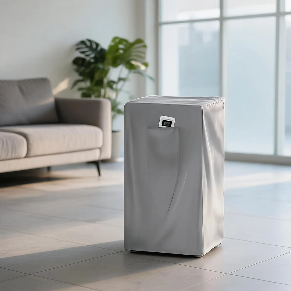 Portable Air Conditioner Cover AntiDust Storage Cover For Portable AC With Bottom Strap And Pocket- Air Conditioner Cover