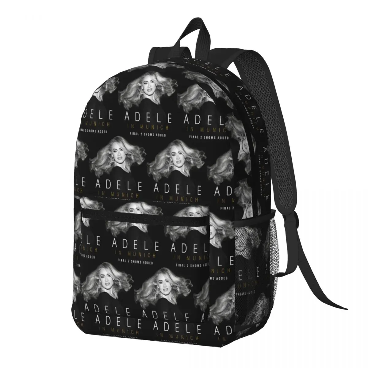 Cool Singer Adele Tour 2024 Music Album Backpack Daypack Large Capacity Kids BookBag School Bag Shoulder Bags for Men Women