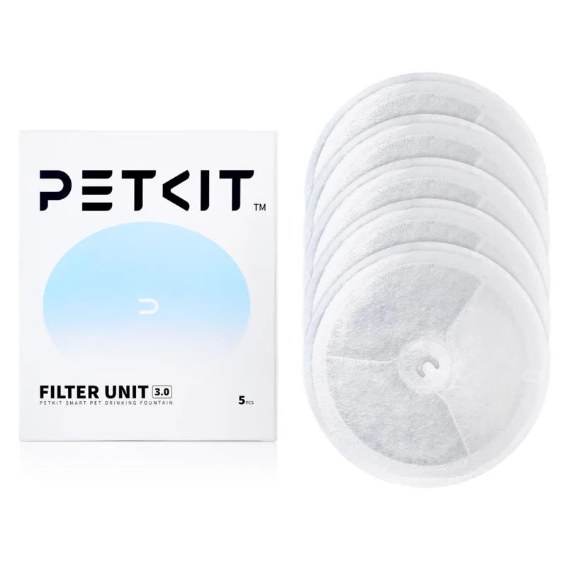 Petkit Automático Pet Alimentador Filtro, Cat Water Fountain Substituição Filtros, Saúde, Original, 5Pcs, 3.0