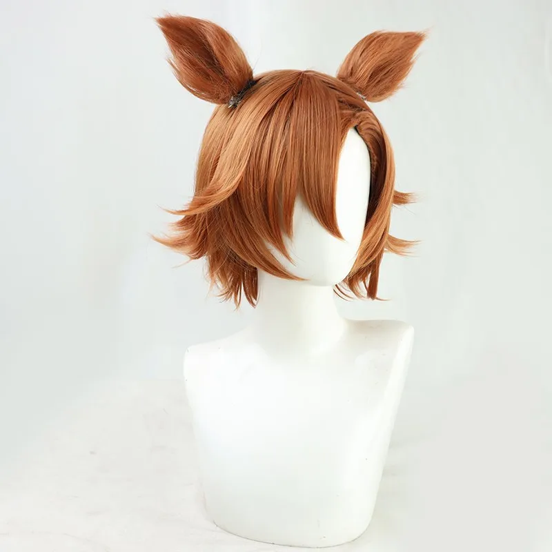 Uma Musumee T.M.Opera O Cosplay Wig Anime Game Pretty Derbyy Wigs Tail Synthetichair Heat Resistant Fiber Wigs+wigs Cap