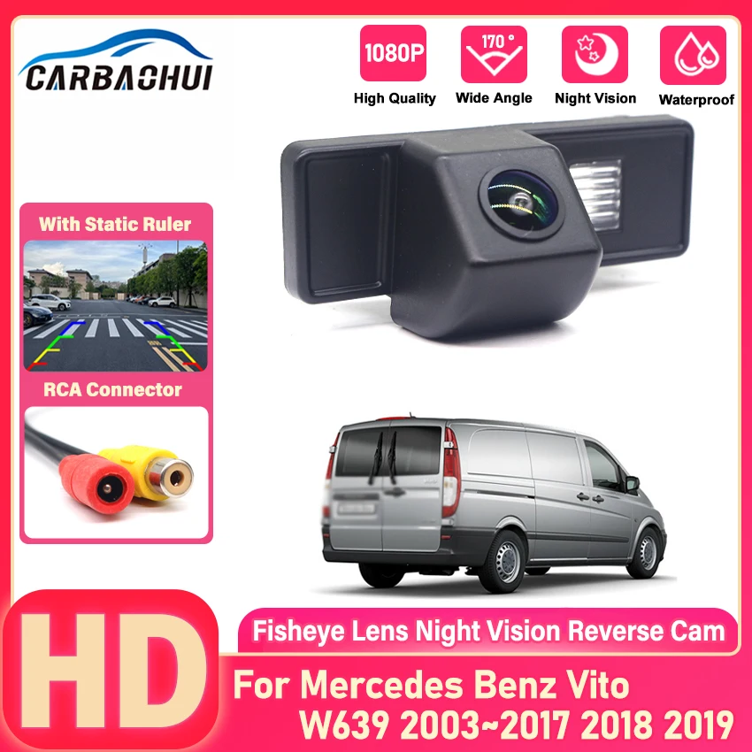 Vision nocturne HD pour Mercedes Benz Vito W639 2003~2017 2018 2019, caméra de recul pour véhicule, étanche, haute qualité, RCA