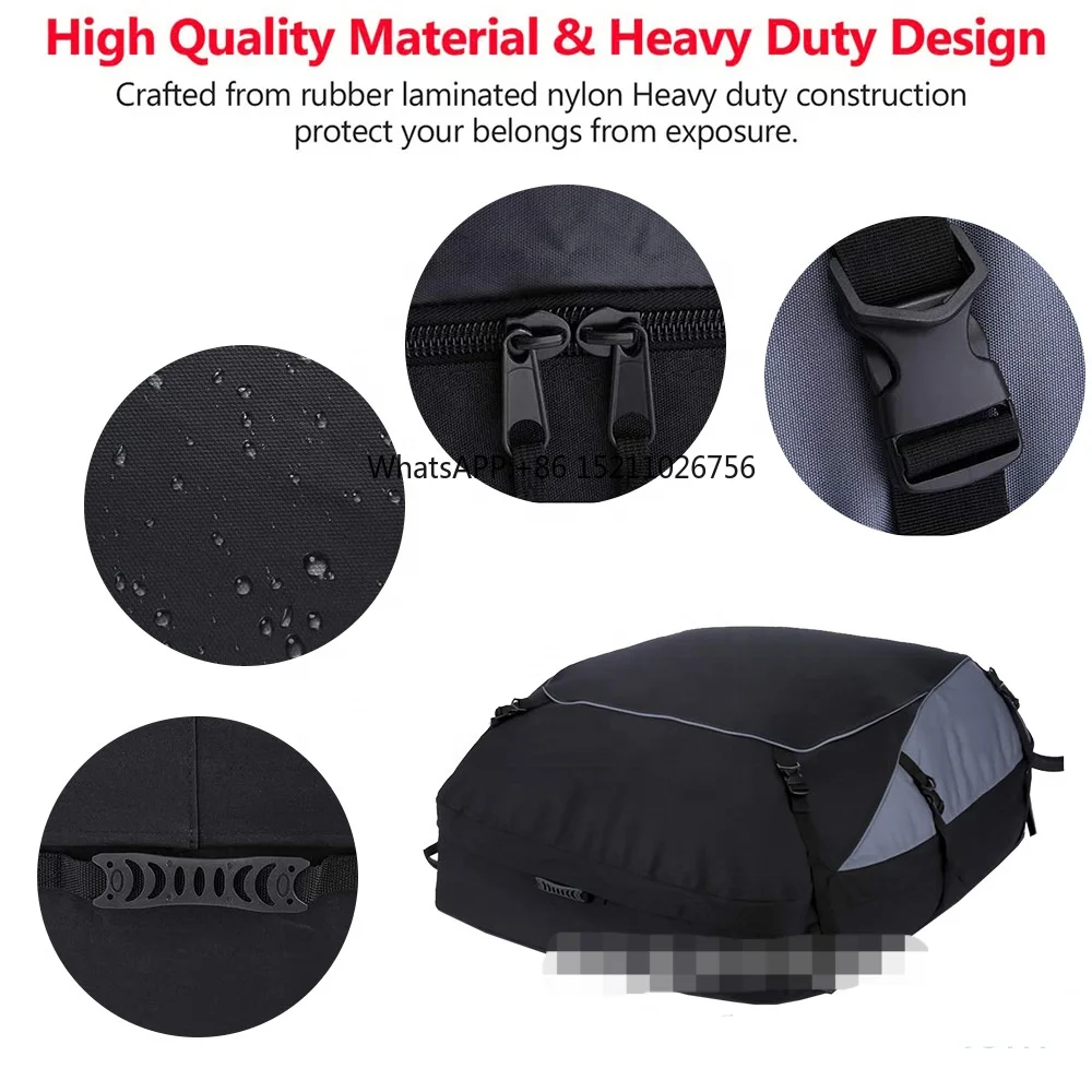 Rooftop Cargo Carrier Waterproof Vehicle Cargo Carrier Roof Bag for Top of Car other exterior accessories