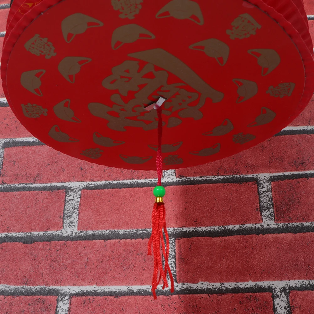 

6Pcs Foldable Red Chinese Paper Lanterns, Decorative Hanging Lanterns, Festival Party Supplies for Weddings and Celebrations