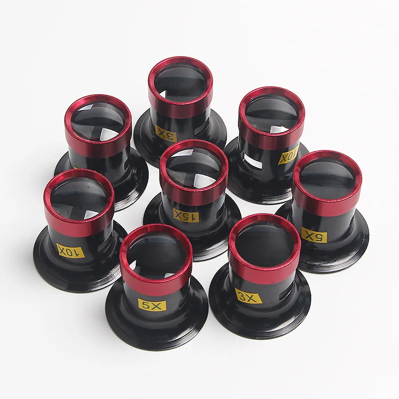 1 STKS Vergrootglas Aluminium Horlogemaker Vergrootglas Sieraden Horloge Reparatie Glazen Lens Loep Accessoire