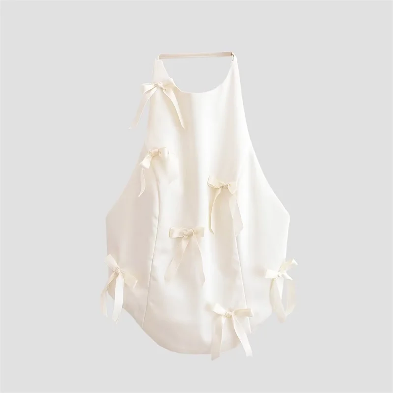 Women's Top 2025 New Fashion Bow Decoration Top for Women Casual Chic Ladies Camisole