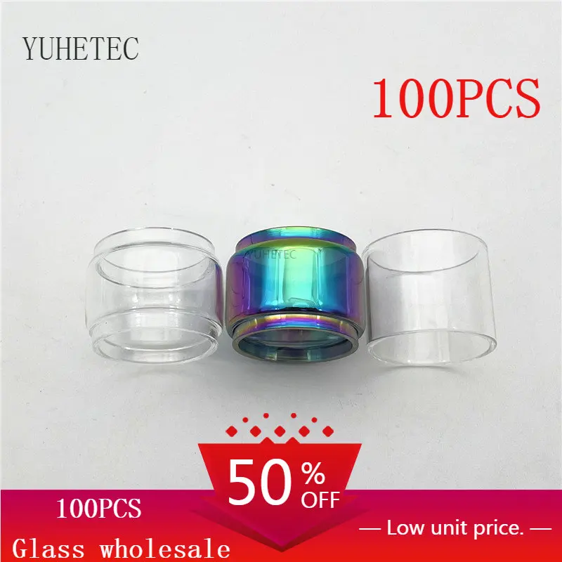 

100PCS Glass Tube For TFV16 Tank 9ml TFV18 TANK 7.5ml Morph 2 Kit 7.5ml TFV12 PRINCE 8ml Mesh 24 RTA 4ML Machine