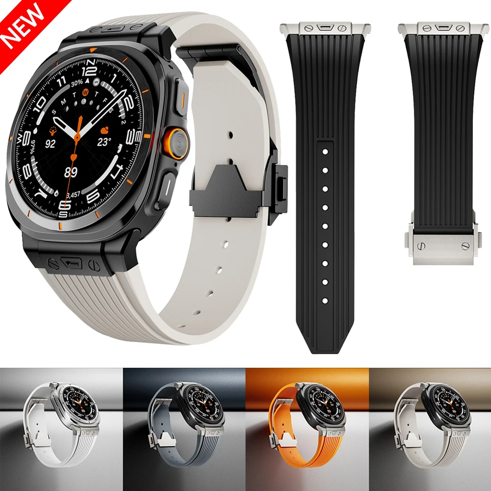 

Silicone Watchband for Samsung Galaxy Watch 7 Ultra 47mm High-end fashion bracelet Belt Correa for Galaxy Watch Ultra 47mm Strap