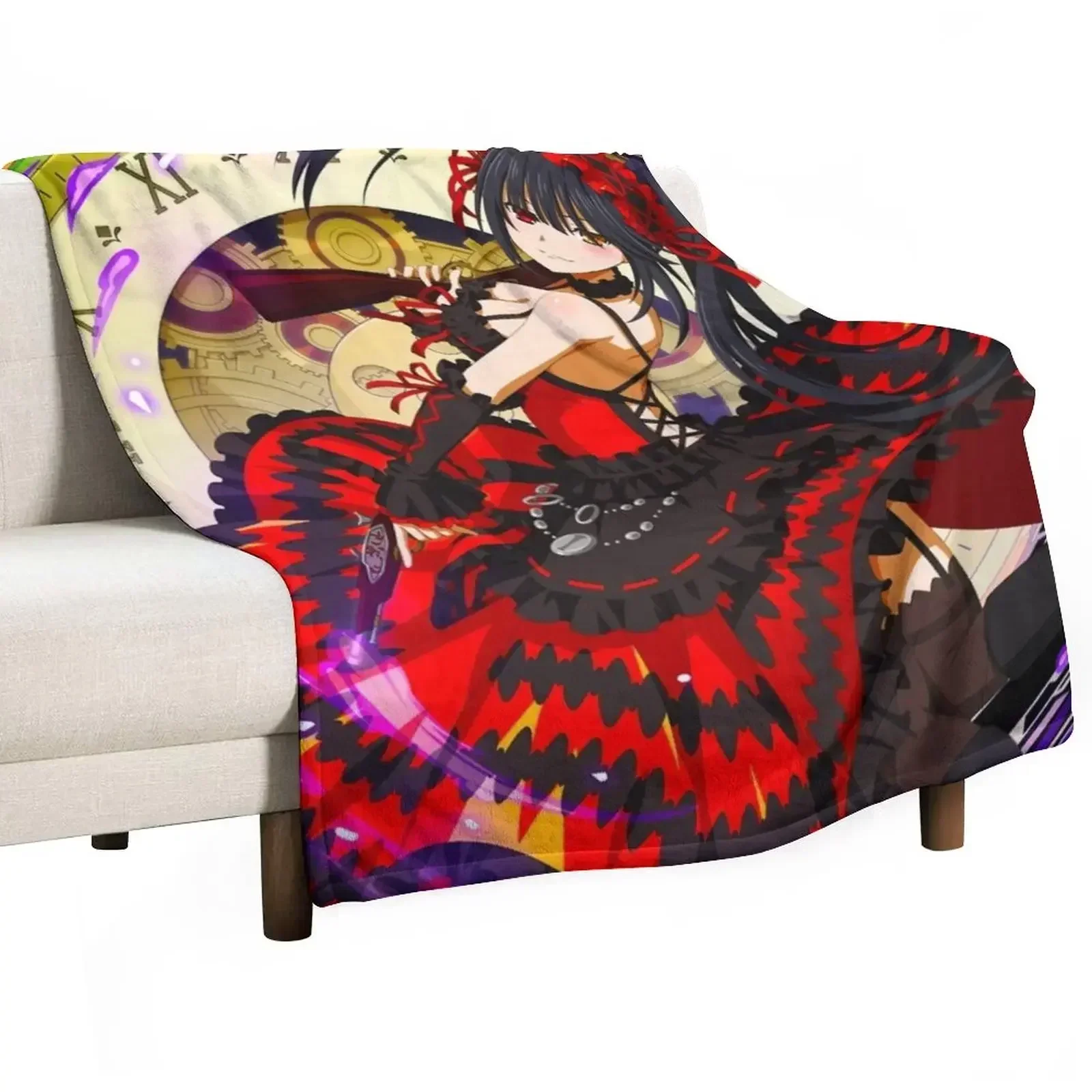 Kurumi Tokisaki | Date A Live | Anime Throw Blanket Comforter Stuffeds Weighted Luxury Blankets