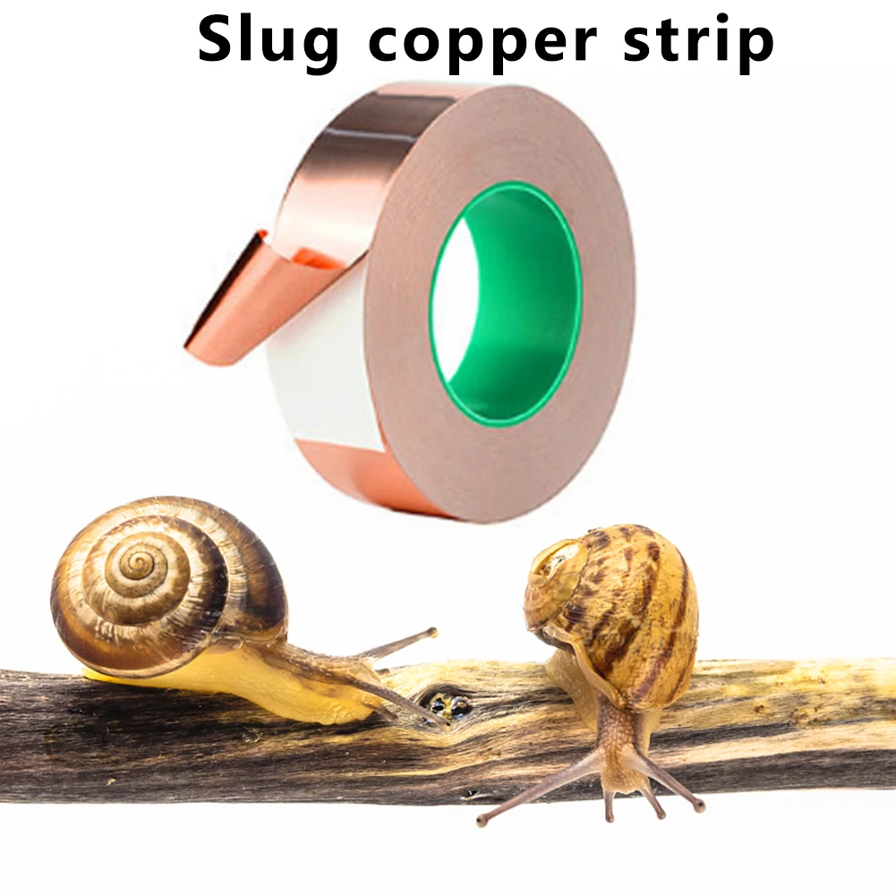 5M Copper Foil Tape With Double-Sided Conductive Adhesive For Guitar EMI Shielding Crafts Electrical Repairs Grounding Circuit