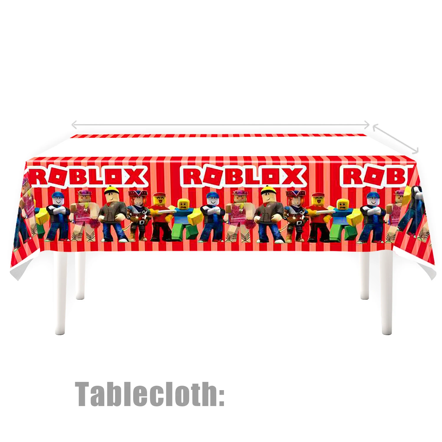 Robot Boy Happy Birthday Decoration Tableware Set Roblox Paper Tablecloth Plate Cup Cake Balloon Baby Shower Game Party Supplies