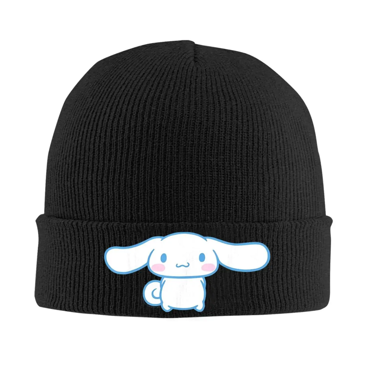 Cinnamoroll Front And Back Beanie Hats Bonnet Hats Female Male Street Hippie Knitted Hat Winter Design Thermal Elastic Caps