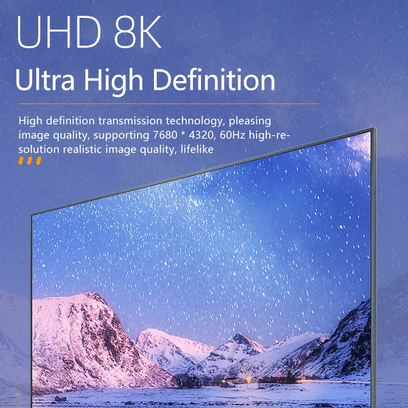 UHD 8K@60HZ HDTV 2.1 Adapter 360 Degree Angled U-shaped Male to Female HDMI-Compatible Adapter Converter for HDTV PS4 PS5 Laptop