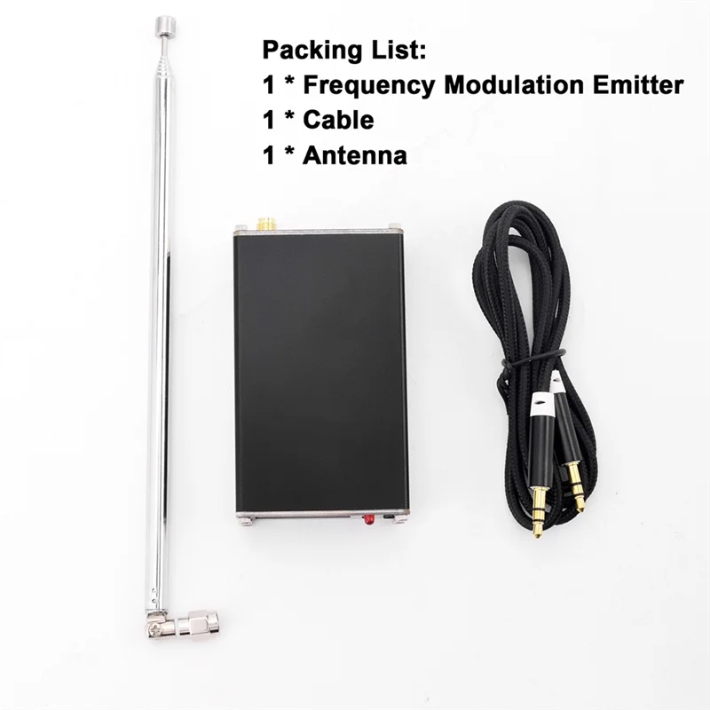 -A94Z 0.5W FM Transmitter 76-108Mhz 500Mw High-Power Stereo Broadcast Device Type-C Interface 2000M Range