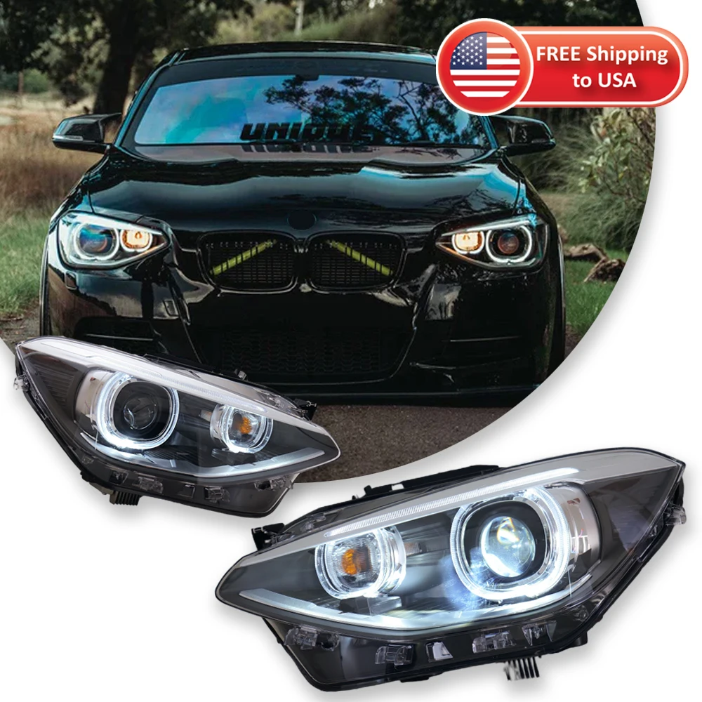 TYPY Car Lights For BMW 1 Series F20 Headlight Hatchback 2012-2014 LED Headlamps Turn Signal Daytime Running Lights