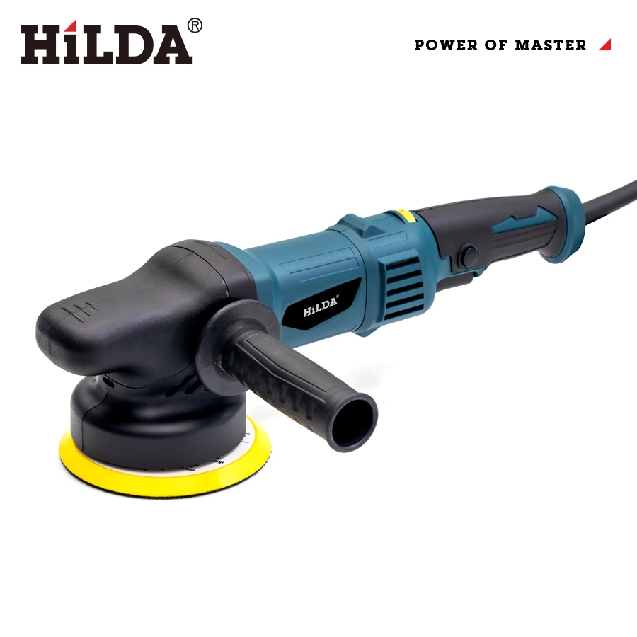 HILDA Car Polishing Machine 5inch Orbit Dual Action Auto Polisher Variable Speed Sander Buffing Waxing Machine 980W