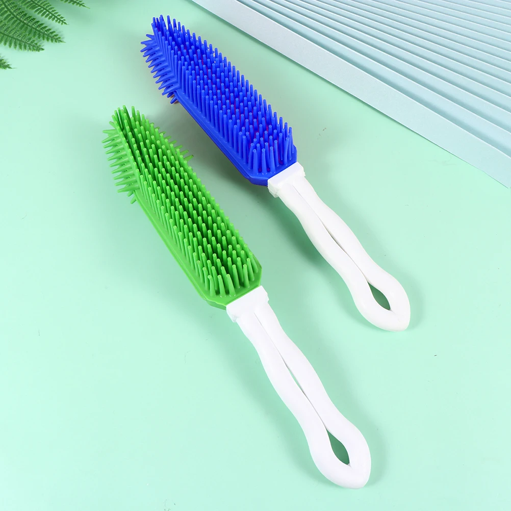 

2Pcs Sticky Brush Cat Grooming Silicone Dog Brush Hair Comb Pet Cleaning Tool Massage Remover Dog Grooming Comb