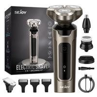 Sejoy Original Electric Hair Trimmer Clipper for Men 5 in 1 Professional Hair Hair Cutting Machine Digital Display Rechargalbe