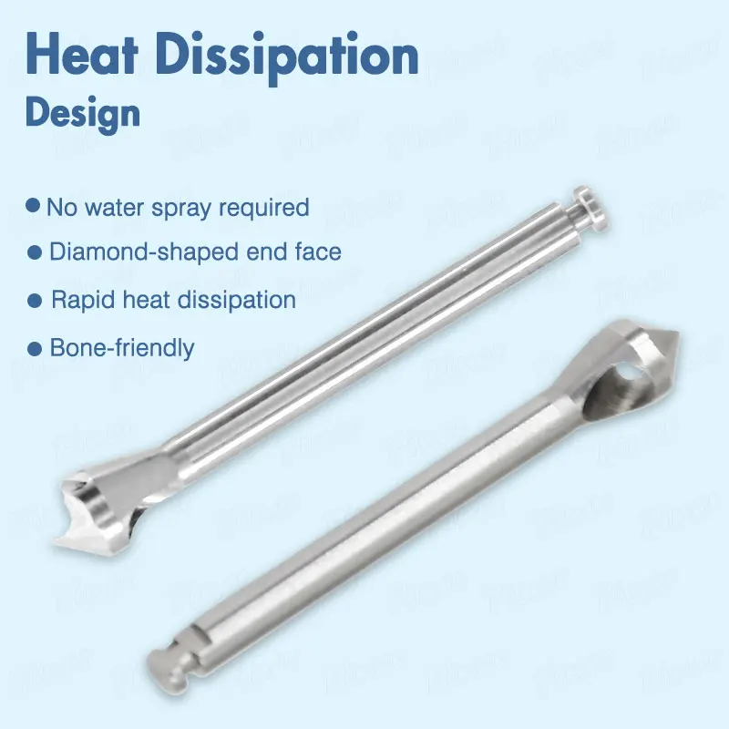 Dental Bone Collector Bur Drill 4.2mm Dental Self Grinding Implant Bone Extraction Powder Drill Head Dental Tools