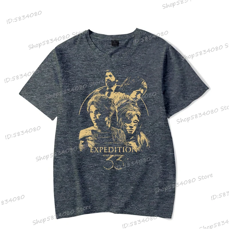 Neues T-Shirt Clair Obscur: Expedition 33, Game-Fans, kurzärmelige Oberteile, Sommer-Männerkleidung, Gaming-Bekleidung, Gamer-Grafik-T-Shirts