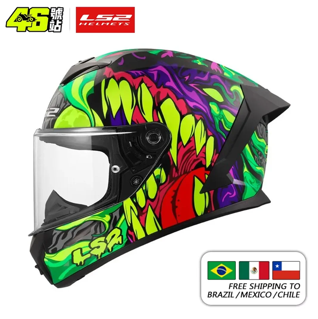 

LS2 FF820 Men's Motorcycle Helmet Racing Full Face Universal All Seasons ECE06 Certified Original