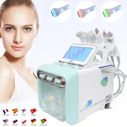 6 in 1 H2O2 Hydro Dermabrasie Gezichtsmachine Water Zuurstof Huidreiniging Lifting Professioneel Aqua Peeling Schoonheidsapparaat