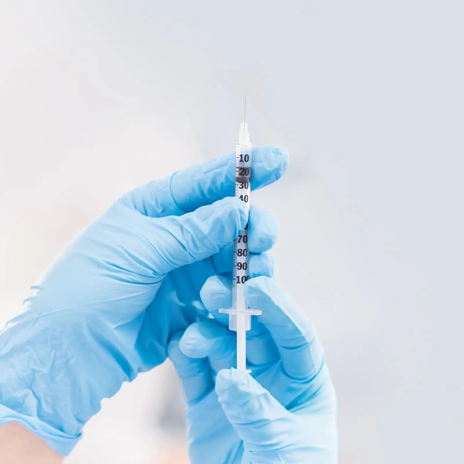200 Stück Einweg-Insulinspritzen, 1 ml, U-100, verschiedene Größen, 29G/30G/31G, einzeln verpackt, für Labor und zur Fütterung von Haustieren. – Detail 5