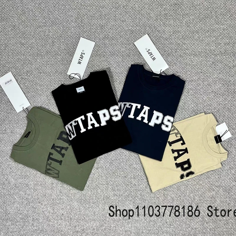 Street Loose Casual WTAPS T-shirt Japan Fashion Brand Streetwear Roundneck Short Sleeve Men Women Summer All-match Wtaps Top Tee