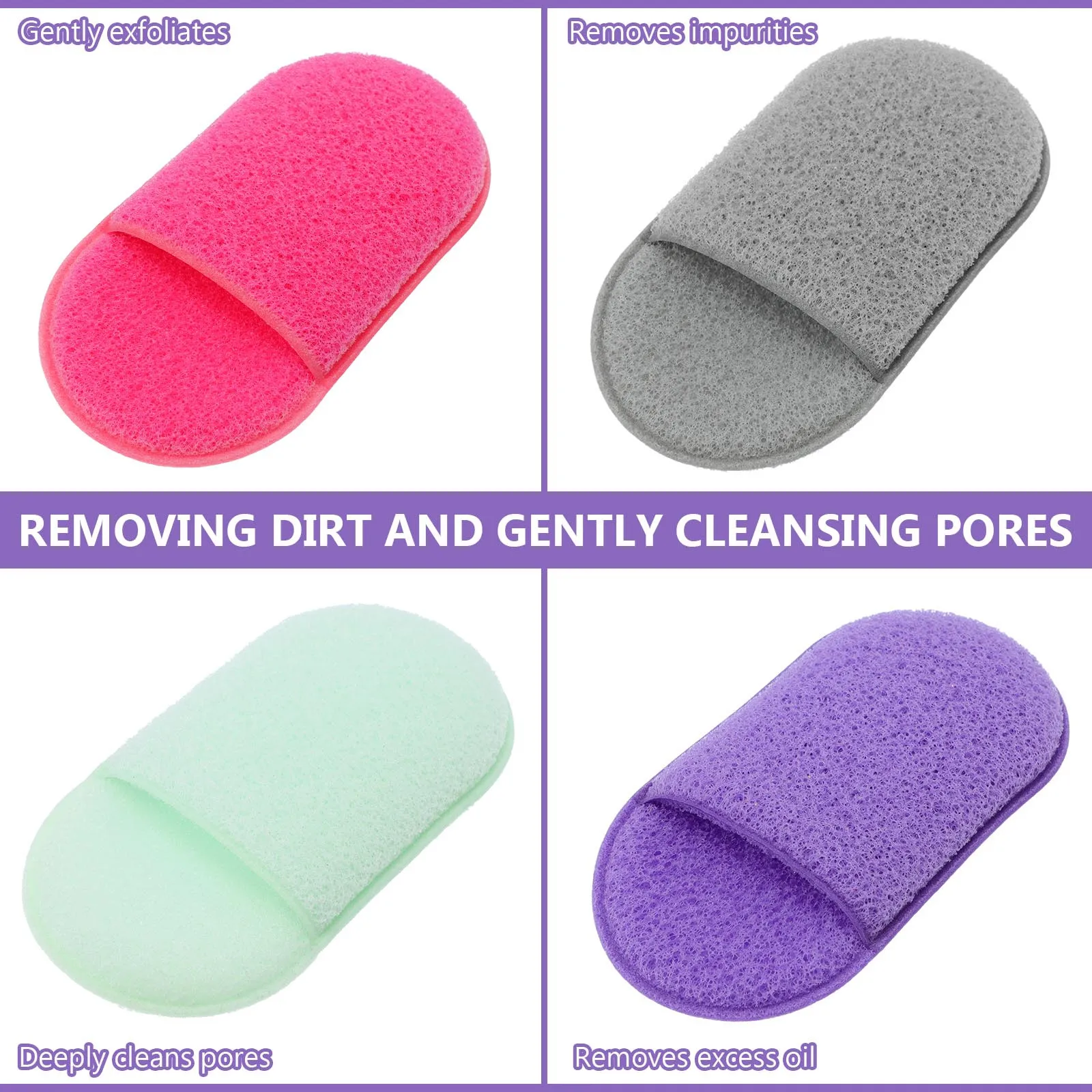 แผ่นกำจัดผงเครื่องสำอาง 6 ชิ้น วัสดุพรีเมียม ปลอดภัยต่อผิวหน้า ใช้ทำความสะอาดเครื่องสำอางทุกวัน แผ่นทำความสะอาดใบหน้า