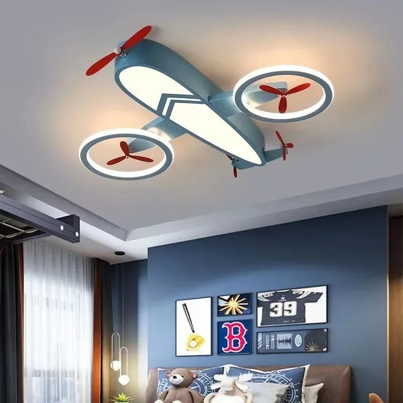 

Children's room ceiling light modern minimalist creative eye protection aircraft bedroom