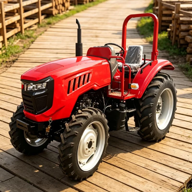 Customized Deep Tillage Four-wheel Tractor, Rotary Ploughing Machine, 2026 New High-efficiency Wheeled Rotary Tiller