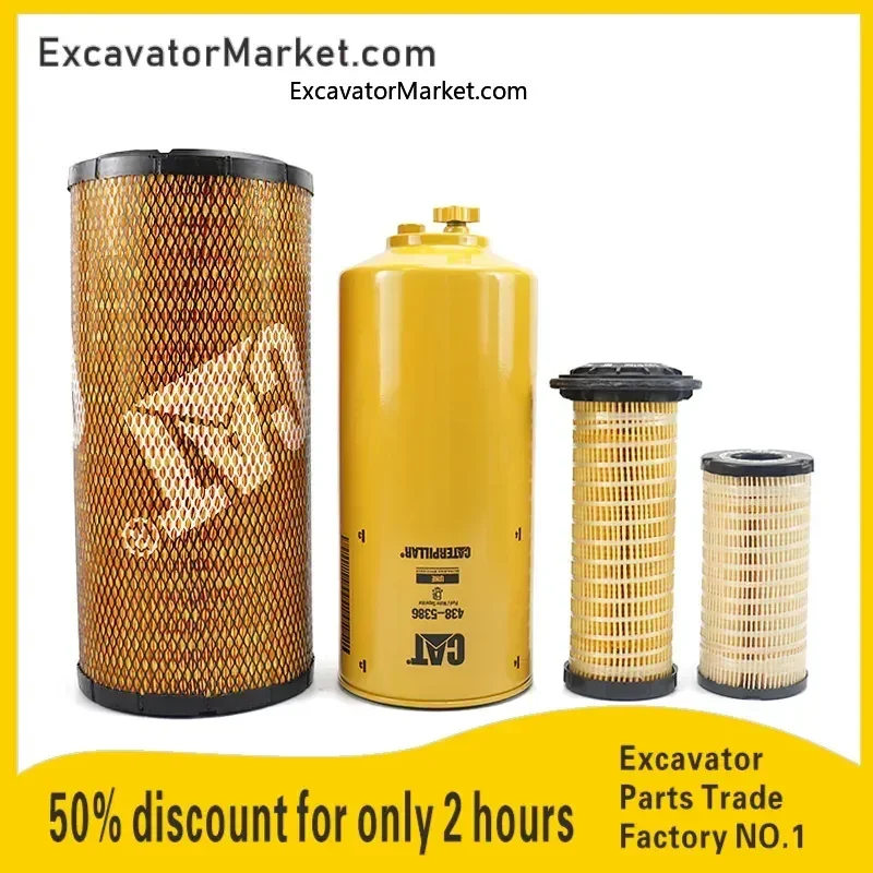 

For Caterpillar 322-3155 1R-1804 360-8960 438-5386 Oil Diesel Filter Air Filter Oil Water Separator excavator Spare