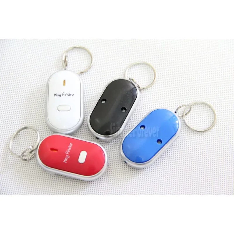 500pcs/lot Party Favor Whistle Sound Control LED Key Finder Locator Anti-Lost Key Chain Localizador De Chave Chaveiro