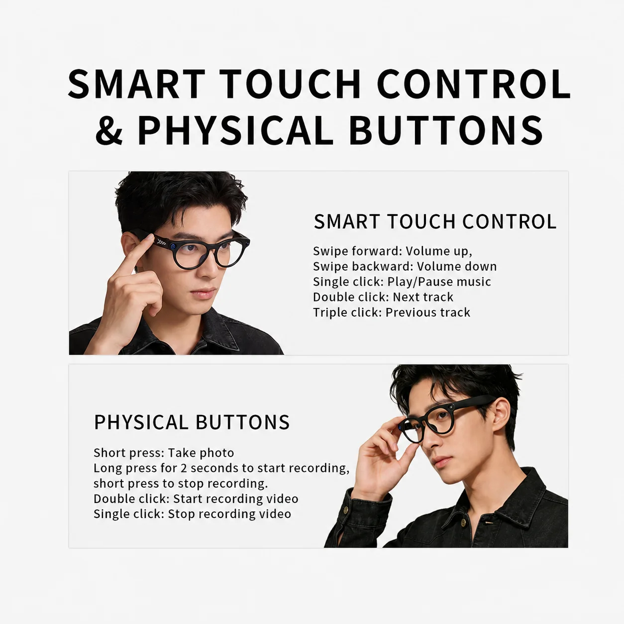 CY05 Content Creator Live Stream Smart Glasses First-person Live Broadcast Real-time Translation 800W HD Camera Vlog Shooting
