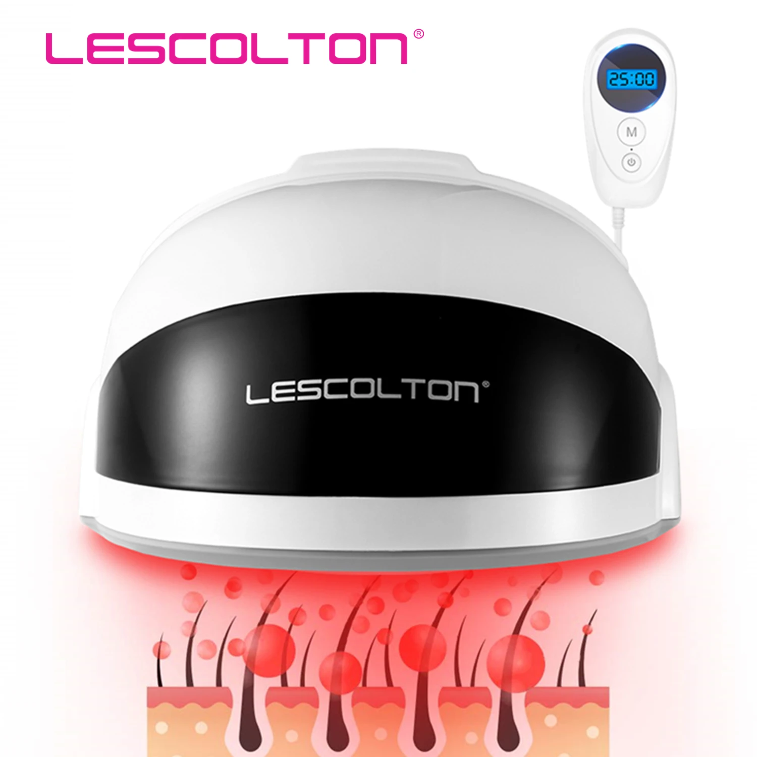 Lescolton Hair Growth Helmet LLLT Red Ligtht Cap Hair Loss Treatments For Men & Women Anti Hair Loss Hair Restore Products