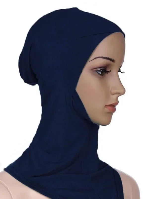 Hijab interno muçulmano com lenço cruzado para mulheres, chapéu islâmico com capa completa, gorro Ninja Bone, turbante e lenço de cabeça, boné novo