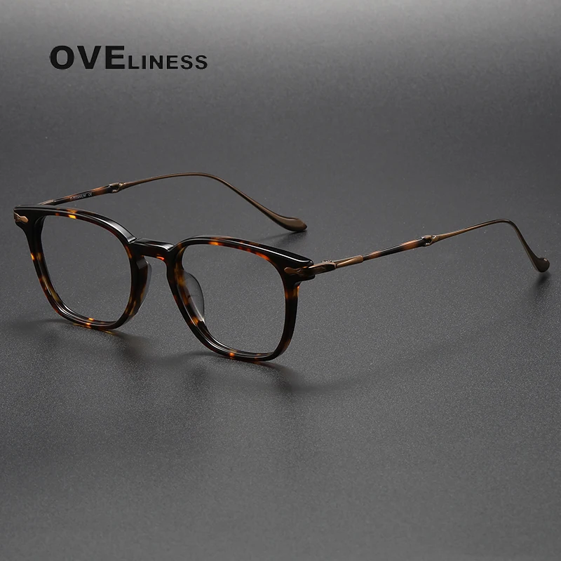 

Vintage Acetate Glasses Frame Men Ultra Light Myopia Prescription Optical Eyeglasses Women Retro Japan Luxury Brand Eyewear