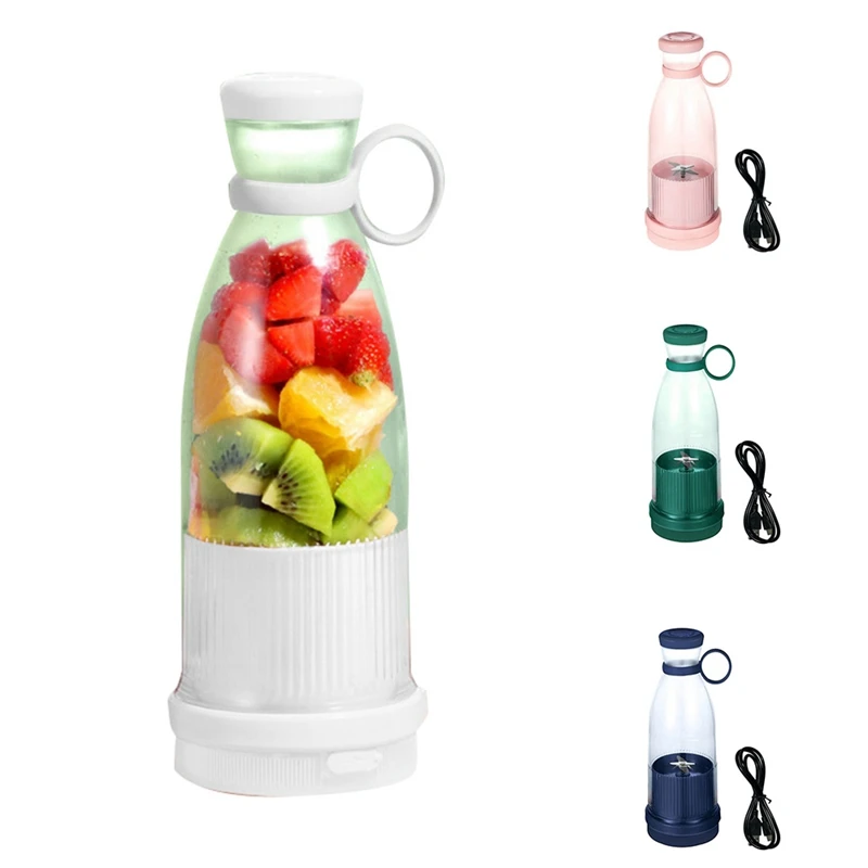 Rechargeable Mixers Fresh Fruit Juicers USB Portable Juice Bottle Mini Fast Electric Blender Smoothie Ice Maker